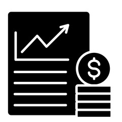 Financial Reporting  Icon Element For Design	