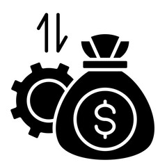 Budget Adjustment  Icon Element For Design	