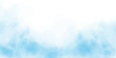 Magic blue smoke with glitter and small particles of twinkling stars. Fog with luminous particles. Blue vapor with stardust. Morning fog over land or water surface, magic haze. Fog or smoke. PNG.