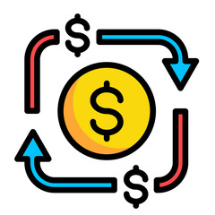 Cash Conversion Cycle  Icon Element For Design	