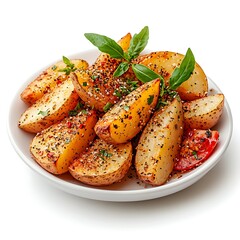 seasoned baked potato wedges