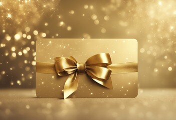 any bow design coupon background ribbon shopping card voucher loyalty template stars gold elements twinkling useful gift sparkling golden abstract texture shop christmas reward star luxury rich vip