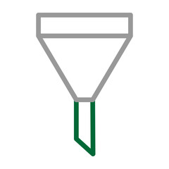 Filter Vector Line Dark Green Grey Icon Design