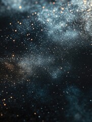 Obraz premium Black starry night sky