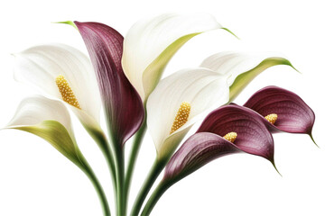 Obraz premium Isolated Calla Lily on transparent background