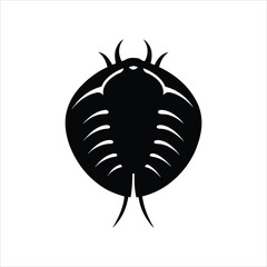 Sea Creature Silhouette Horseshoe Crab Vector Graphi