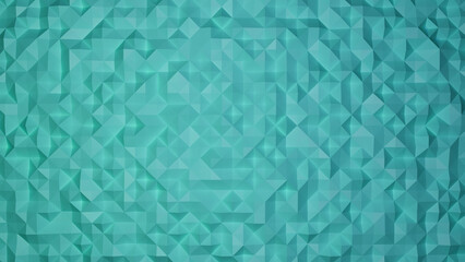 Low Poly Aqua Background 3D illustration