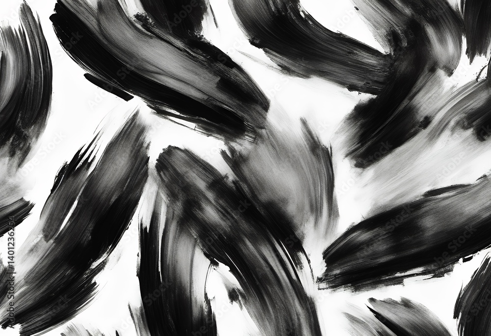 Canvas Prints smudge isolated grungy black painting stain brush oil strokes design element object texture noise gr