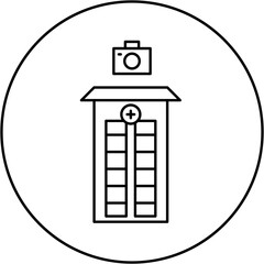 hospital camera icon design