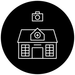 hospital camera icon design