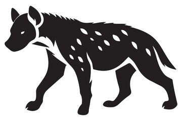 Hyena Silhouette Vector Illustration African Animal Wildlife Design