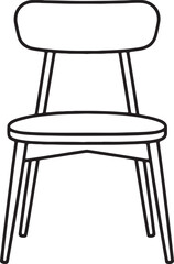 wooden chair isolated on white