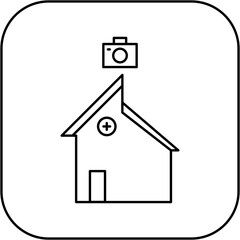 hospital camera icon design