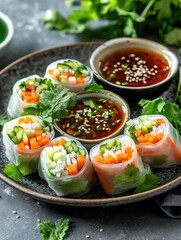 Vegetable Dipping Rolls
