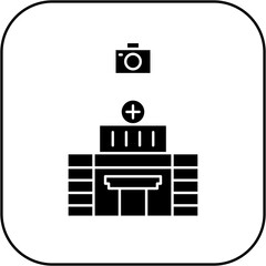 hospital camera icon design
