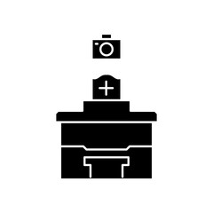 hospital camera icon design