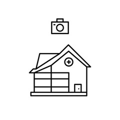hospital camera icon design