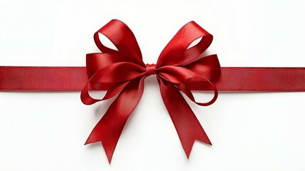 Christmas Celebration Greeting Card with Elegant Ribbon Bow