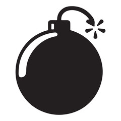 Classic Cartoon Bomb Illustration Vector Stock Image for Danger Awareness