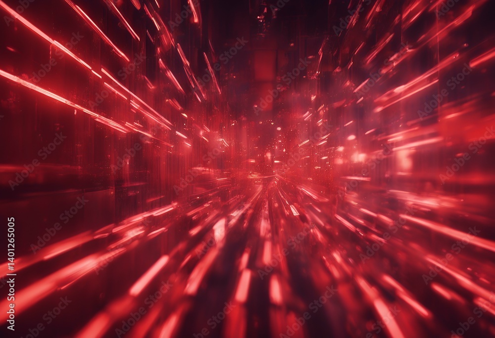 Poster urban abstract background red luminous three-dimensional industry light power architecture futuristi