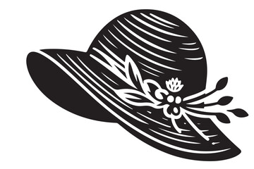 Silhouette Decorative Hat Women Fashion Accessory Elegant Design Style