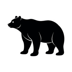 bat face silhouette flying mammal vector art clean white