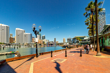 Sydney Harbor and residential buildings at Circular Quay Sydney