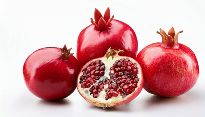 food on white background