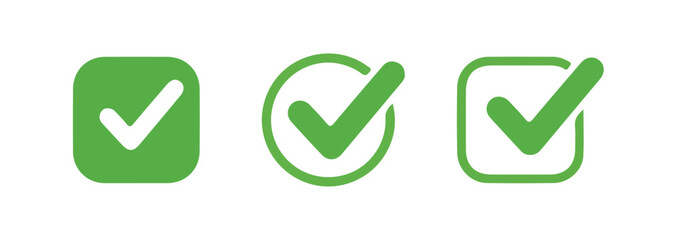 Verified badge profile set. Social media account verification icons .Checkmark sign. Verified symbol. Approval done element collection. illustration eps 10. 