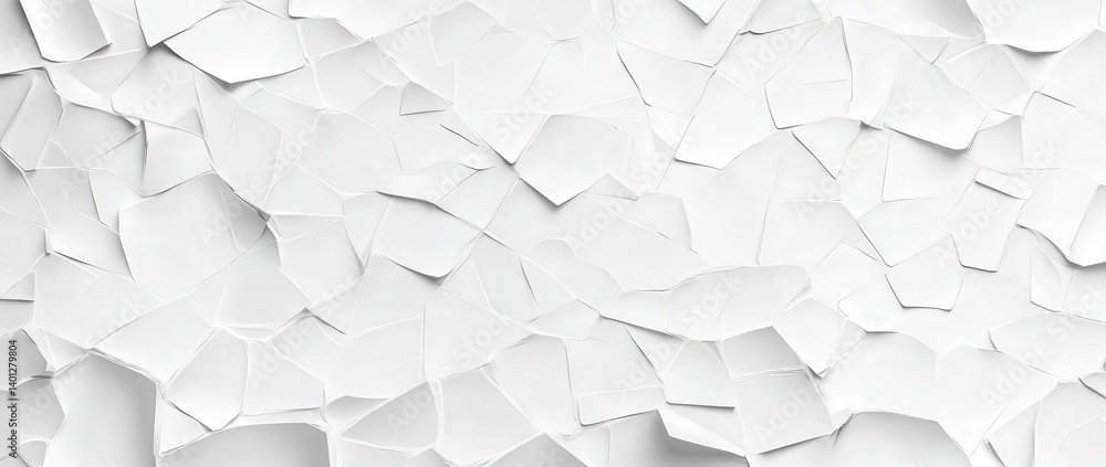 Aufkleber crumpled white paper texture background featuring multiple blank sheets, ideal for copy space in ban