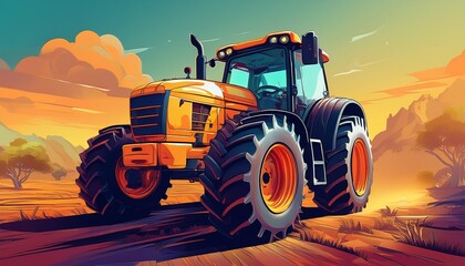 Obraz premium premium tractor