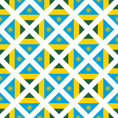 diamond pattern of rwanda flag. geometric background for decoration. vector illustration