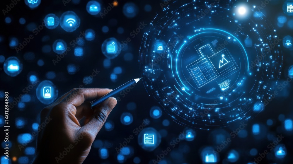 Poster digital data management and visualization