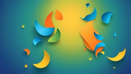 abstract background with colorful splashes