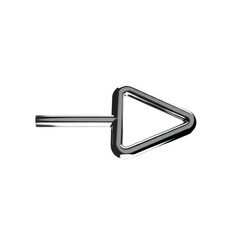 Metallic arrow pointing right symbol of progress and direction