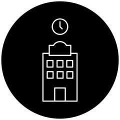 hospital clock icon design