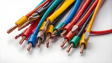 multi colored cables