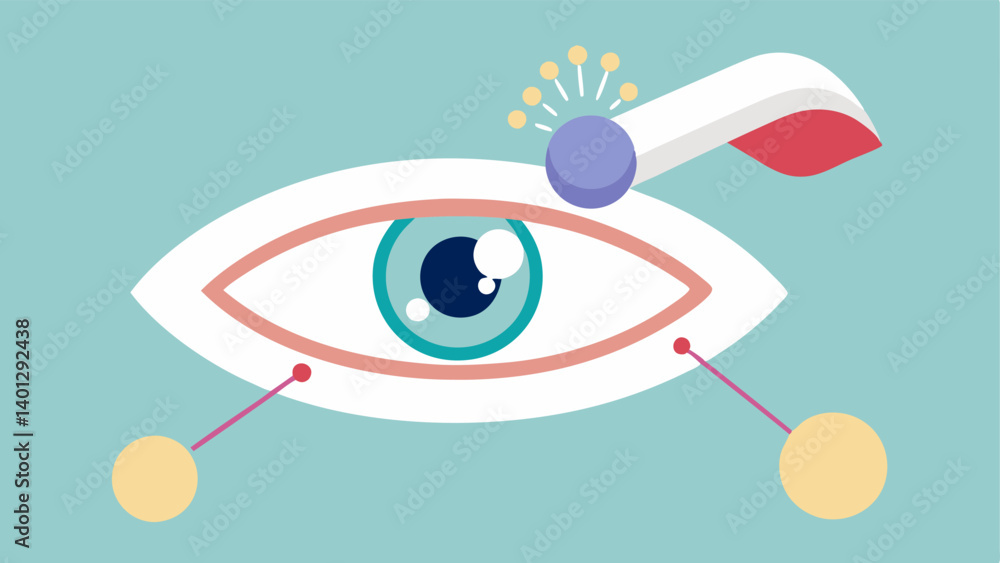 Poster eye with cream application a hand gently applying a cream to the skin under an open eye with subtle 