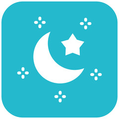 Star And Crescent Moon Icon