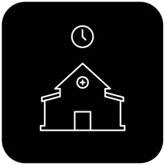 hospital clock icon design