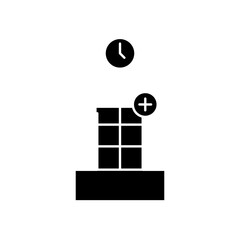 hospital clock icon design