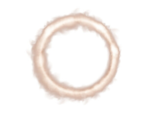 An elegantly crafted smoke ring design presented on a transparent background, ideal for various creative projects