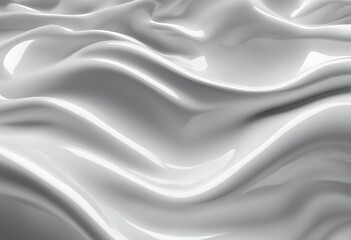 smooth wavy 3d glossy background surface cosmetic white luxury product rendering form cement architecture motion circular beauty dripped lotion fluid milk lactic marble silk liquid curtain pattern