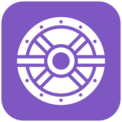 Fototapeta premium Wood Shield Icon