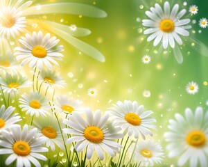 Obraz premium daisies in the grass