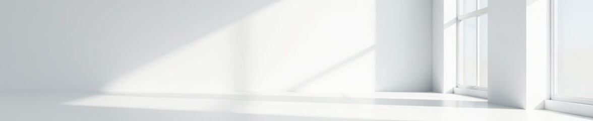Bright white room, subtle window shadows Ideal Zoom background , zoom, clean