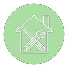 Fototapeta premium House Renovation Icon