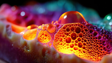 Biological Psychedelic Abstract Fluid Art.