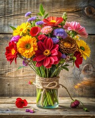 bouquet of flowers in a vase