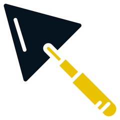 Trovel, Black and Yellow Design Trovel, Trovel Line Icon